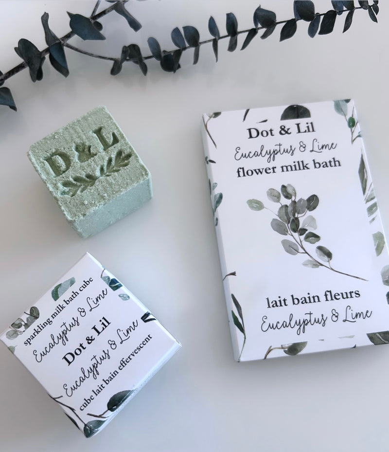 Sachet Eucalyptus & Citron vert lait bain