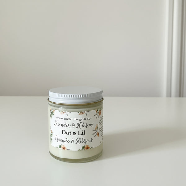 Petite bougie de soya la lavande 3.5 oz