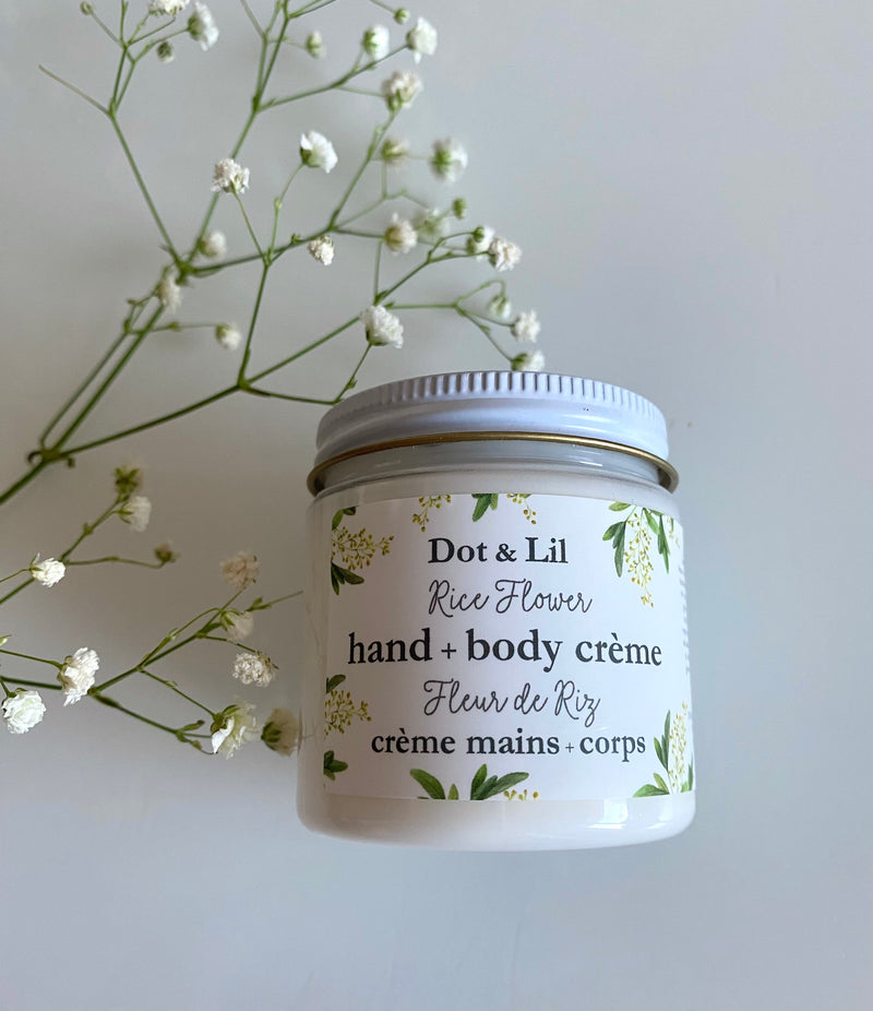rice flower hand + body crème