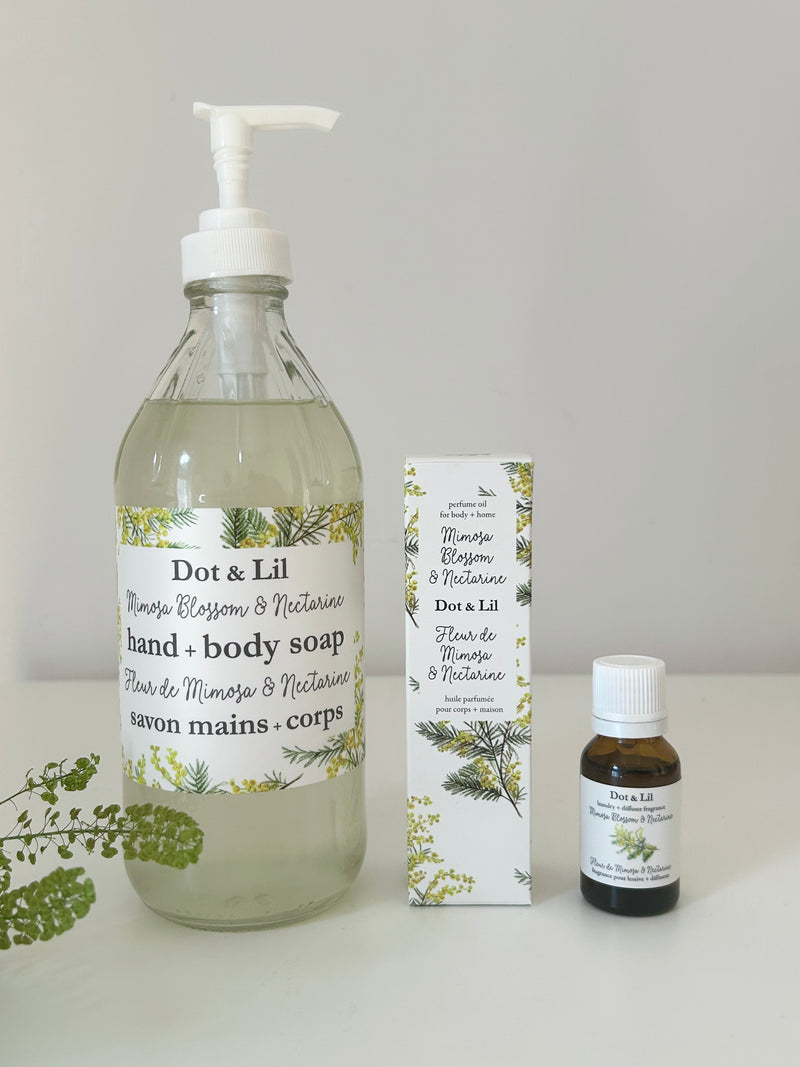 Mimosa Blossom & Nectarine laundry + diffuser fragrance