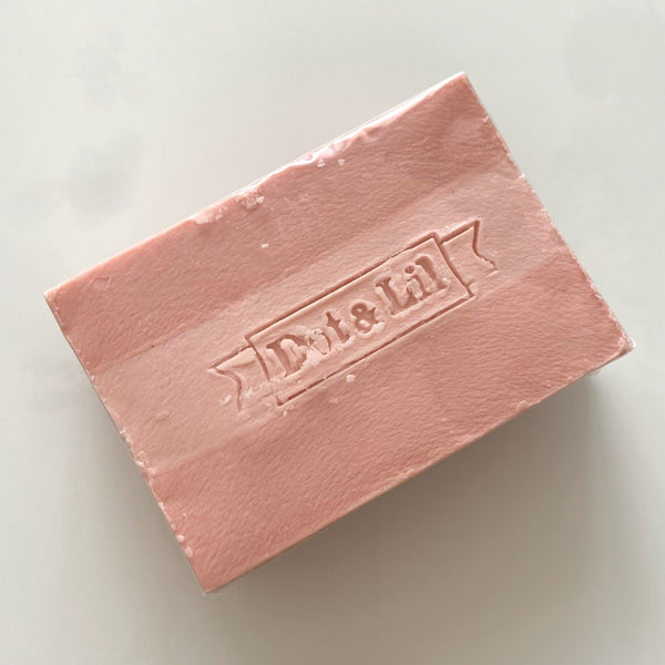 less-than-perfect clover wildflower soap