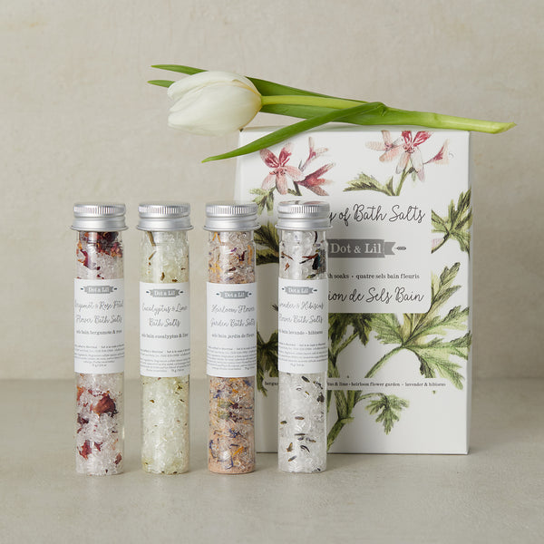 library of bath salts gift set