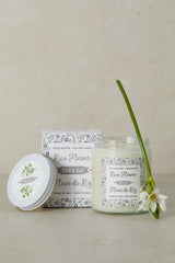 rice flower soy candle