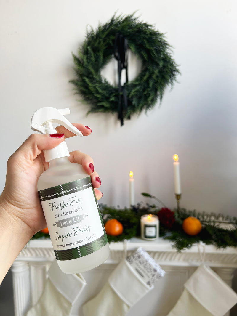Sapin frais brûme d'ambiance + literie