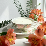 Mimosa Flower & Nectarine – Teacup Candle