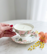 Mimosa Flower & Nectarine – Teacup Candle