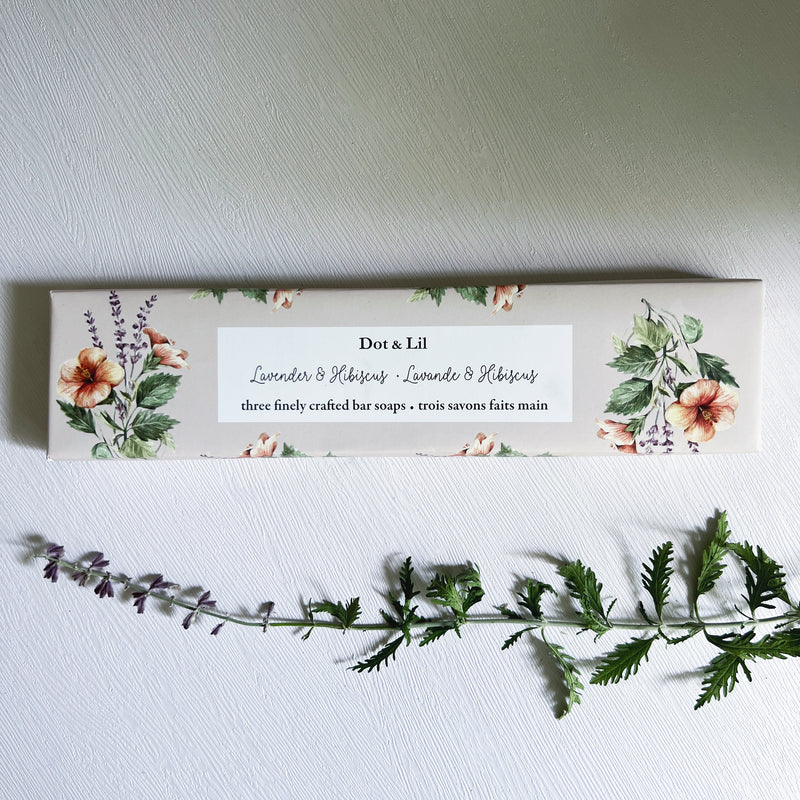 Lavender & Hibiscus Soap Trio Gift Set