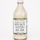 Bath Salts – Eucalyptus & Lime – Bottle