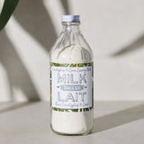 lait bain « Eucalyptus-Citron lait bain » avec motif botanique