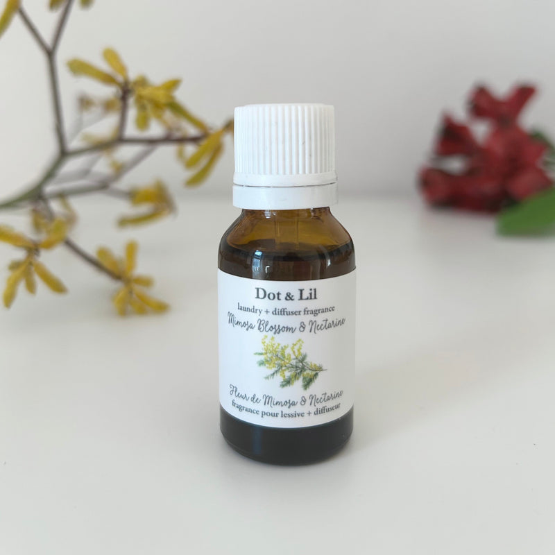 Mimosa Blossom & Nectarine laundry + diffuser fragrance