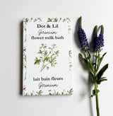 lait bain géranium lait bain aux pétales de fleurs