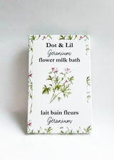NOUVEAU EDITION LIMITÉE SACHET lait bain Géranium