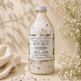 Bath Salts – Lavender & Hibiscus – Bottle