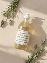 lavander hibiscus liquid soap dot lil