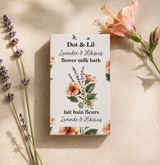 lavender hibiscus milk bath sachet dot lil