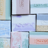 lavender hibiscus soap texture foam detail