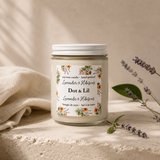 lavender soy candle dot lil