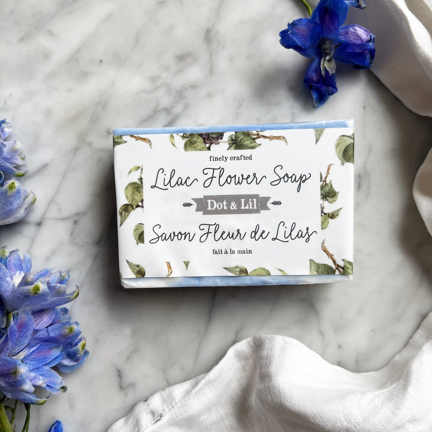 Lilac Flower Bar Soap – Fresh & Gentle – Dot & Lil