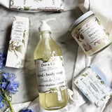 lilac liquid soap texture foam detail