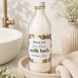 lilac milk bath bottle dot lil 