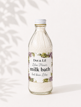 lilac milk bath bottle dot lil 