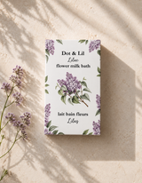 lilac milk bath sachet dot lil