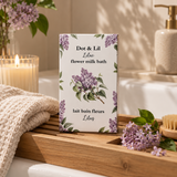 lilac milk bath sachet dot lil