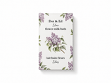 lilac milk bath sachet dot lil