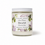 lilac soy candle dot lil