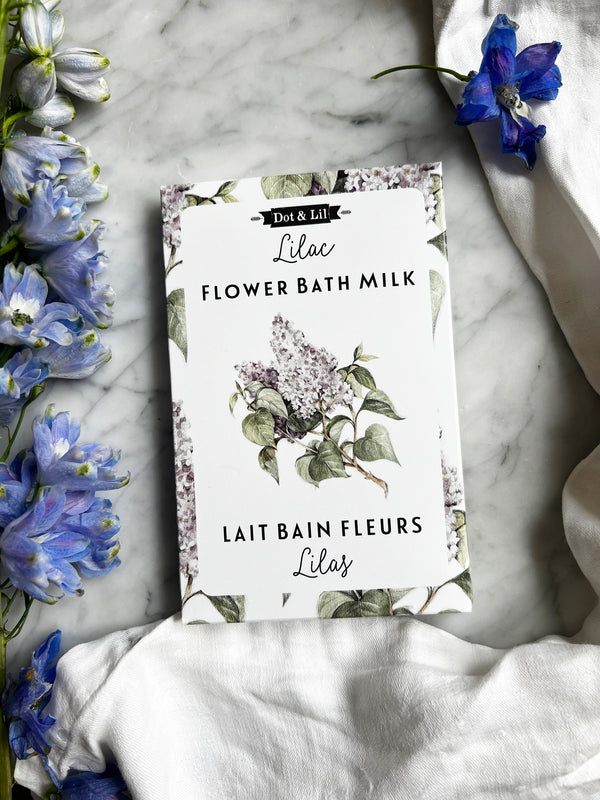 sachet de lait de bain aux fleurs de lilas