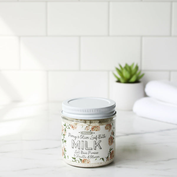 petit Pivoine & Feuille d'Olivier lait bain 3.5 oz
