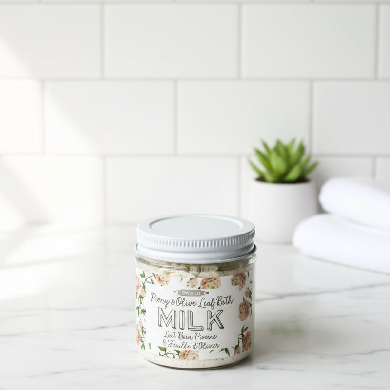 petit Pivoine & Feuille d'Olivier lait bain 3.5 oz