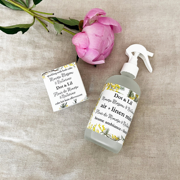 NEW Mimosa Blossom & Nectarine sparkling milk bath cube