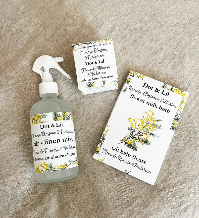 Mimosa Blossom & Nectarine sparkling milk bath cube