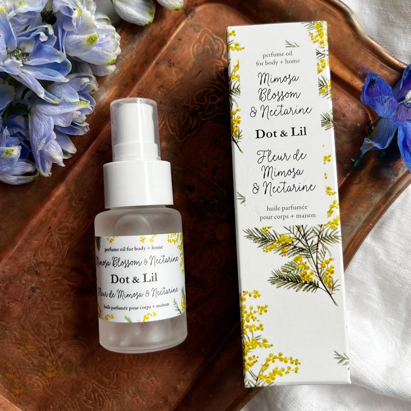 Mimosa blossom & Nectarine perfume oil