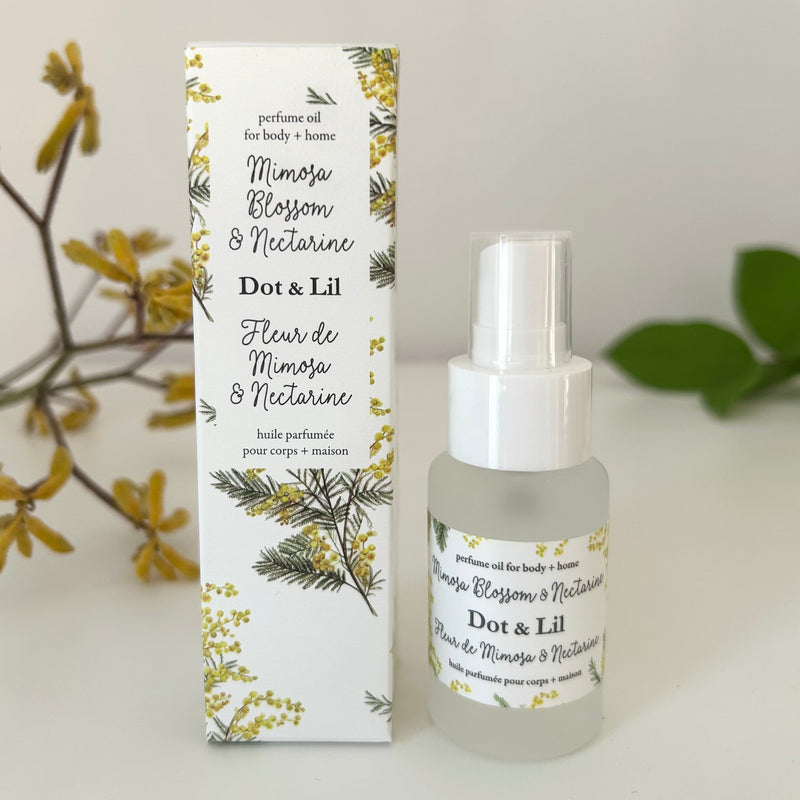 Mimosa blossom & Nectarine perfume oil
