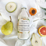 pear osmanthus foaming milk bath bubbles