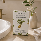 pear osmanthus milk bath sachet dot lil