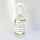 pear osmanthus room linen spray dot and lil