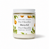pear soy candle dot lil