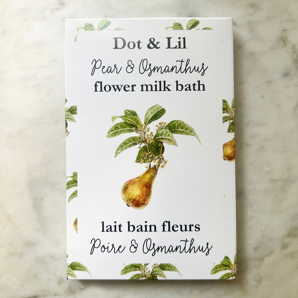 NOUVEAU Sachet lait bain poire & osmanthus
