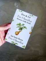 NOUVEAU Sachet lait bain poire & osmanthus