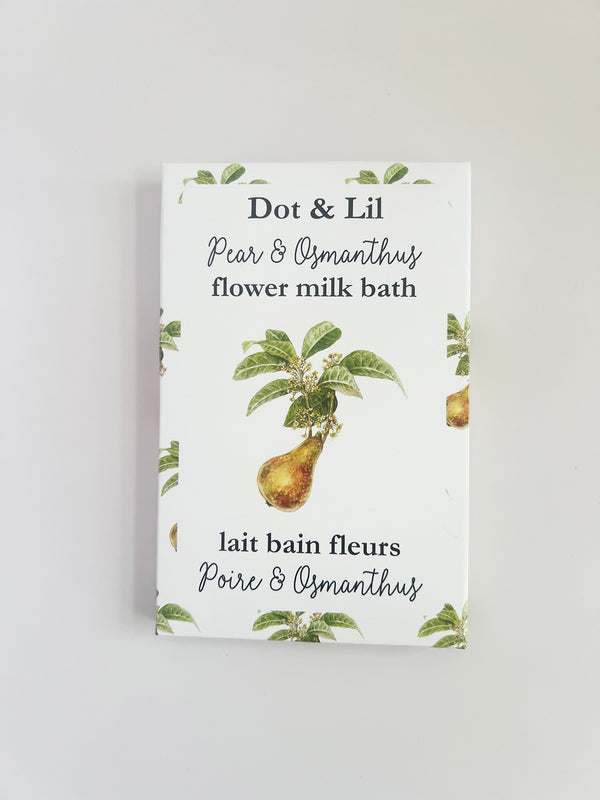 NOUVEAU Sachet lait bain poire & osmanthus