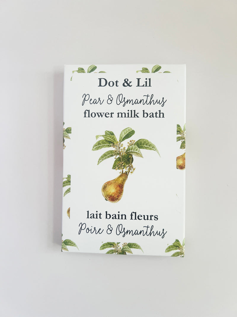 NOUVEAU Sachet lait bain poire & osmanthus