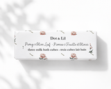Milk Bath Cubes Trio – Peony & Olive Leaf