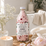 Bath Salts – Peony & Olive Leaf – Bottle