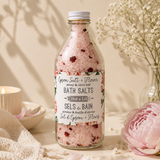 Bath Salts – Peony & Olive Leaf – Bottle