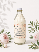 peony olive leaf bubble milk bath bottle dot lil