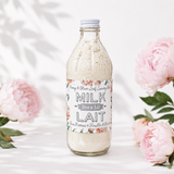 peony and olive leaf milk bath bottle dot lil 