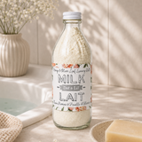 peony and olive leaf milk bath bottle dot lil 